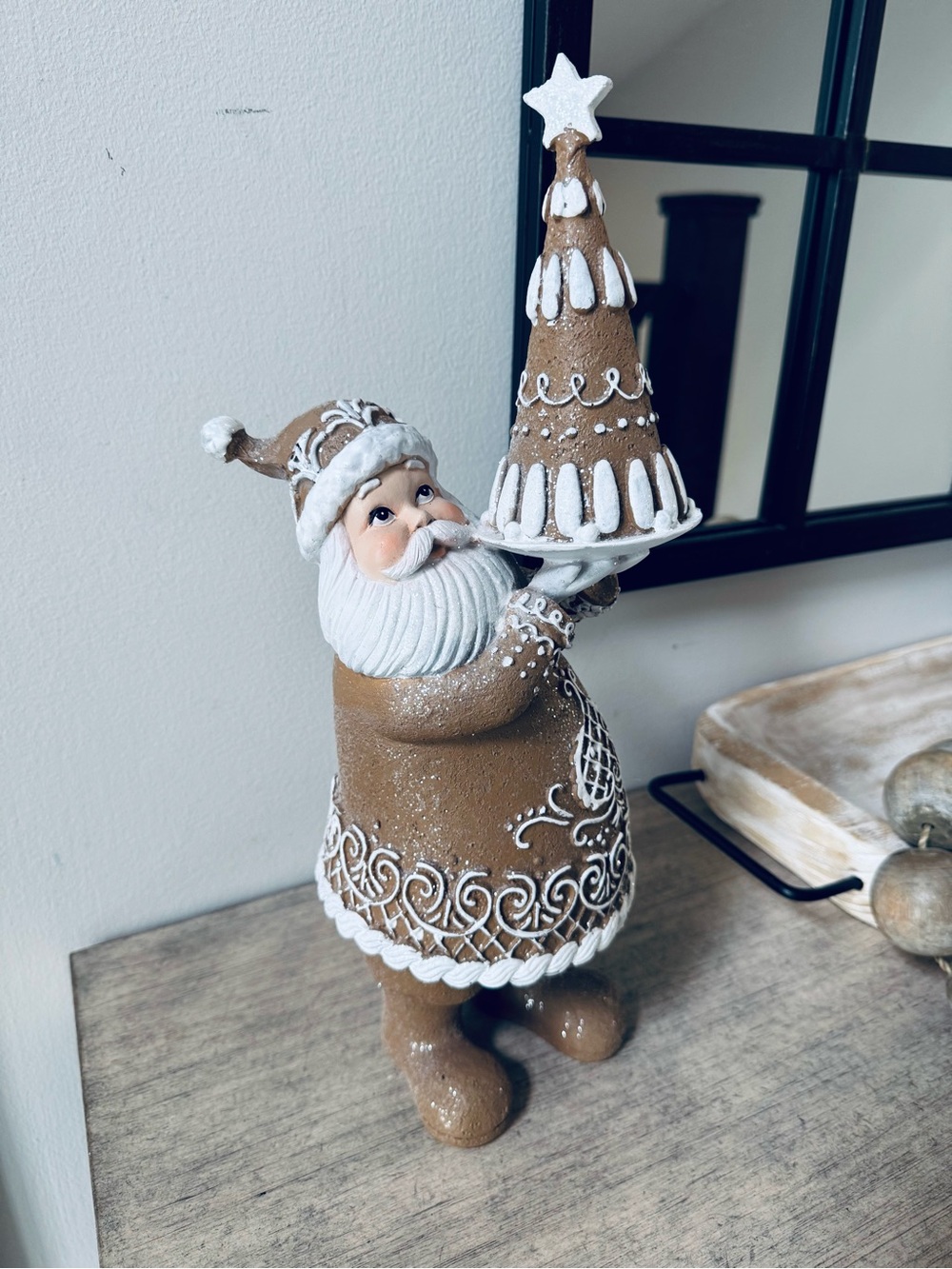 Gingerbread Santa Figurine Christmas Holiday Décor 15” hoho gorgeous